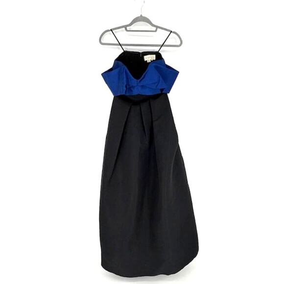 SACHIN + BABI “Kelli” Off-the-Shoulder Gown in Blue and Black – Size 0 NWT - Picture 2 of 9